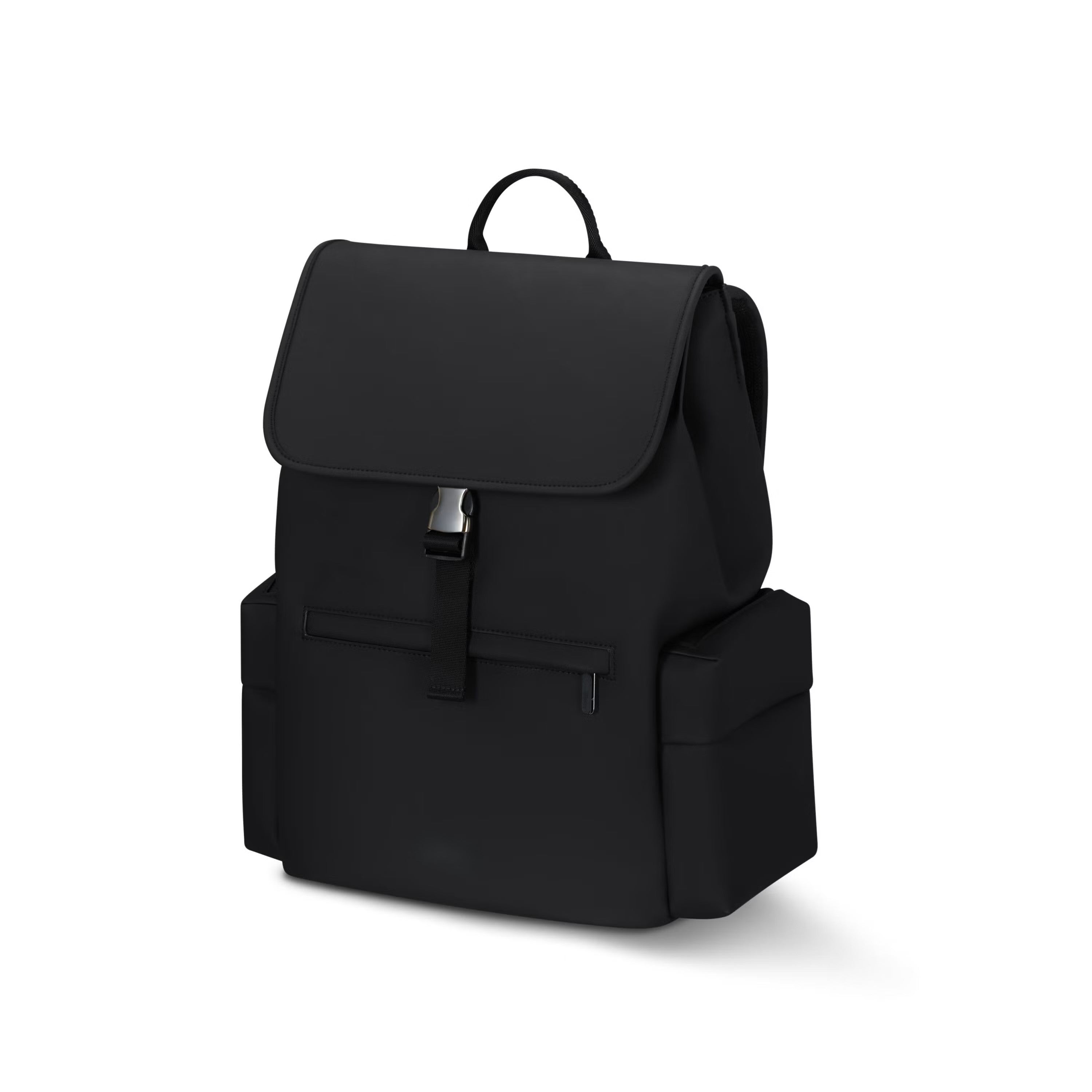 Rubber-Effect Flap Cargo Hybrid Laptop Backpack