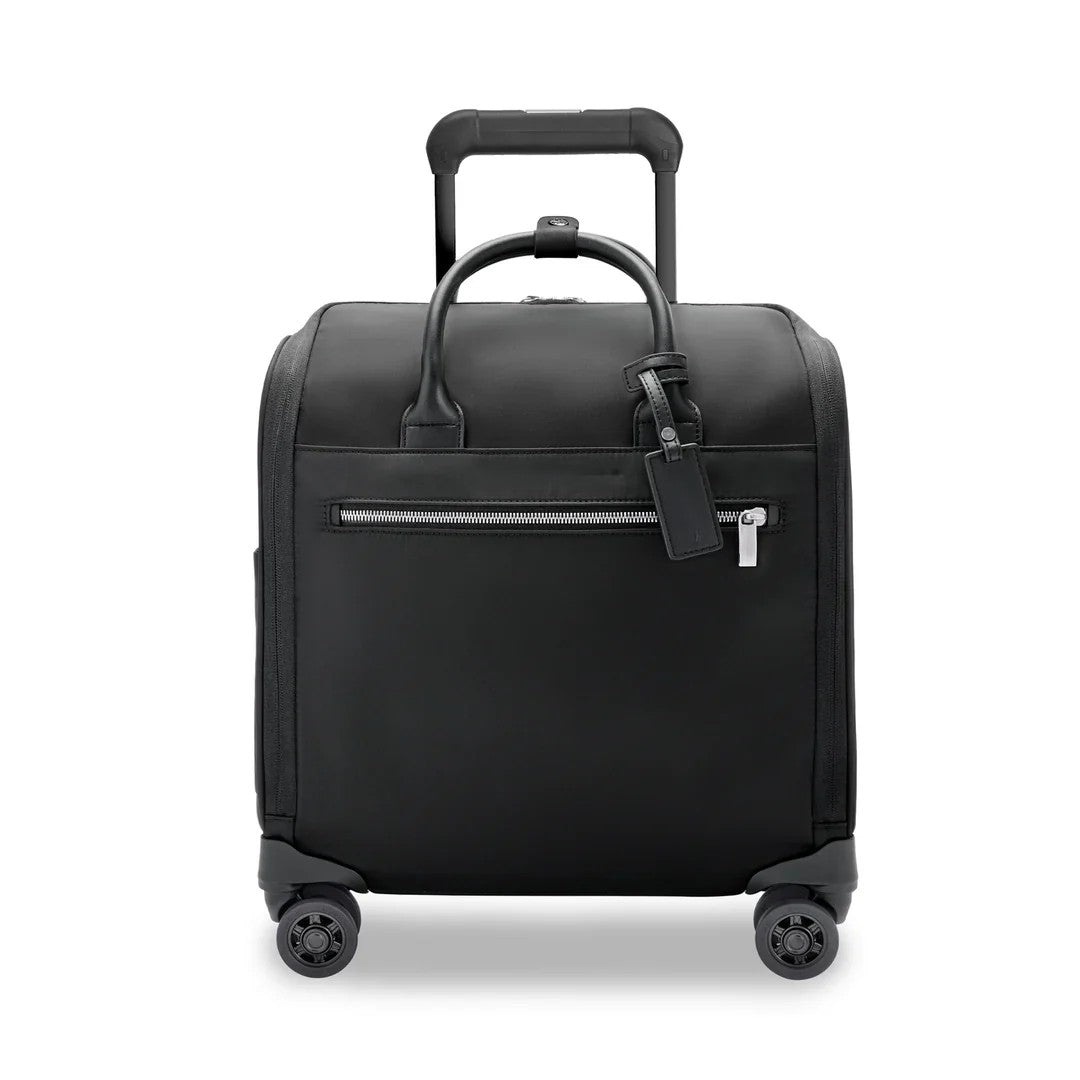 Micro Weave Nylon Under-Seat Spinner Rolling Cabin Luggage