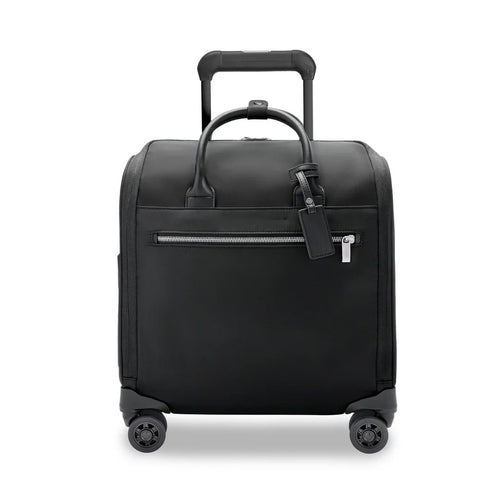 Micro Weave Nylon Under-Seat Spinner Rolling Cabin Luggage
