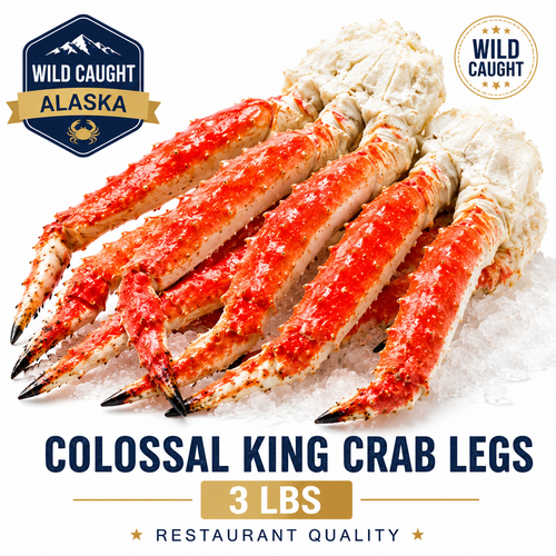 Wild-Caught Alaskan King Crab Legs | Premium Jumbo Crab Legs | Fast Frozen Fresh Seafood