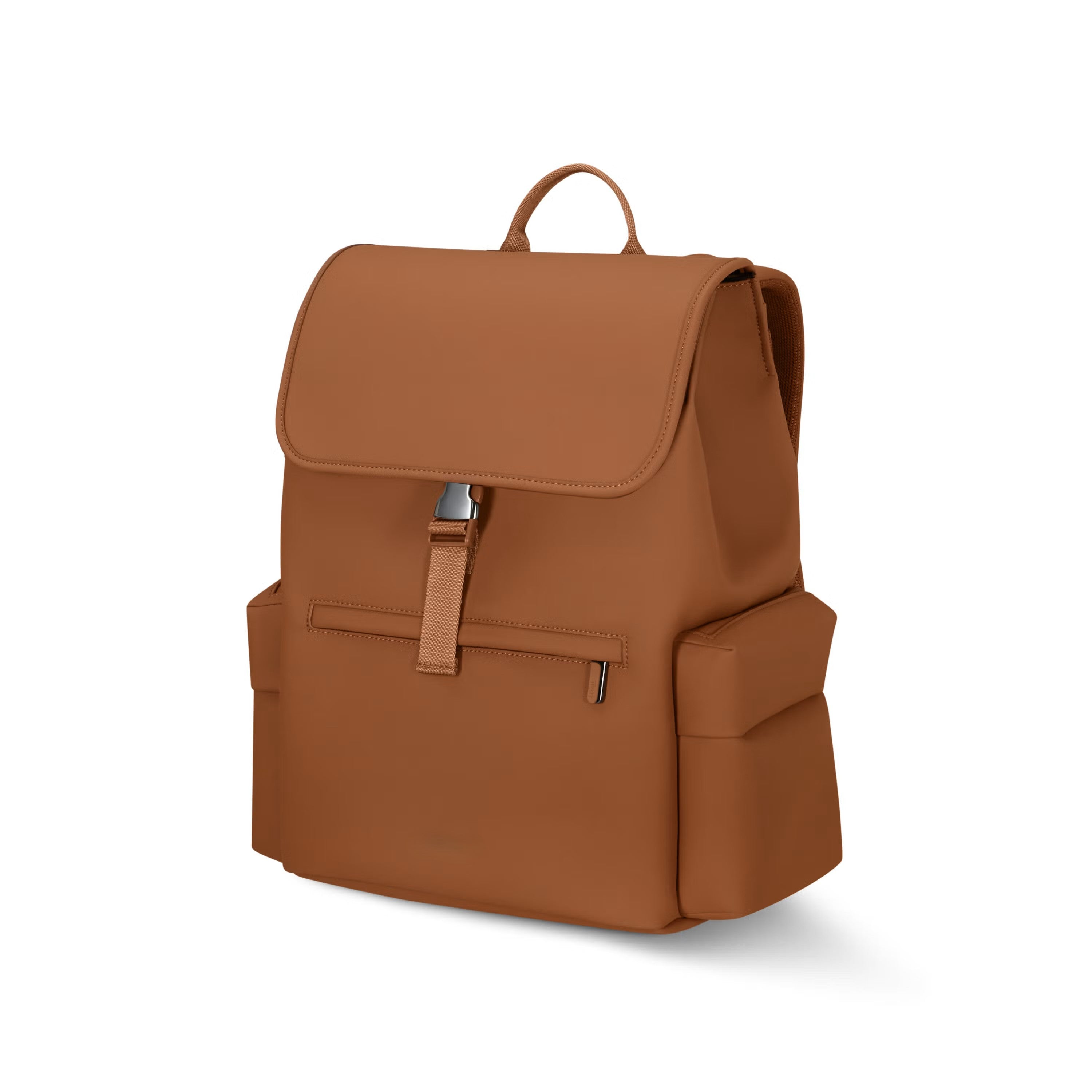 Rubber-Effect Flap Cargo Hybrid Laptop Backpack
