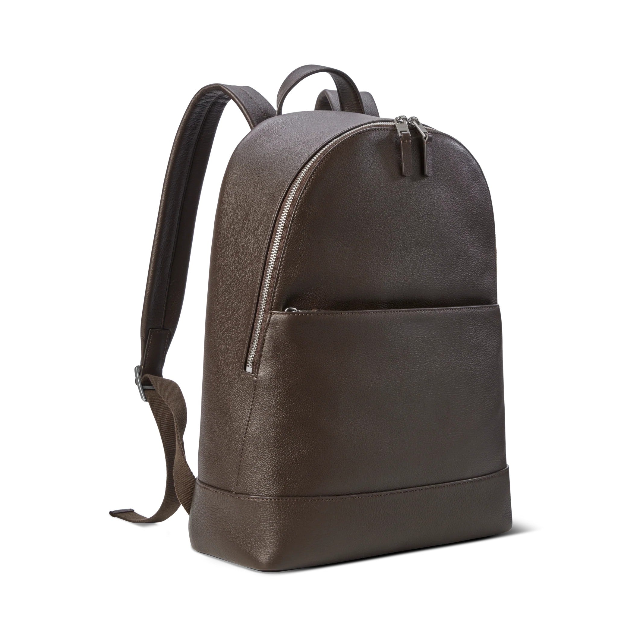 Pebbled Leather Multi-Carry Hybrid Commuter Laptop Backpack
