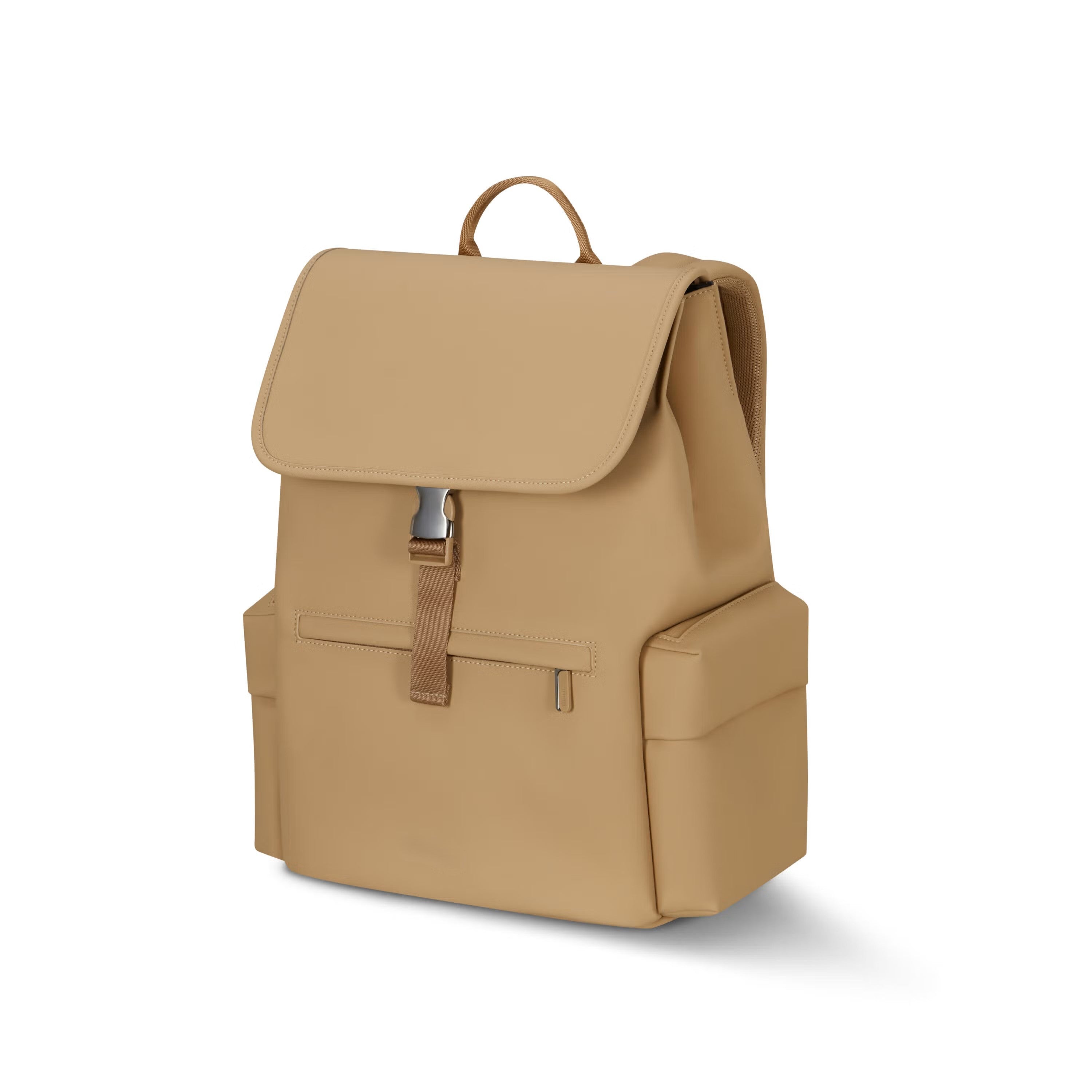Rubber-Effect Flap Cargo Hybrid Laptop Backpack