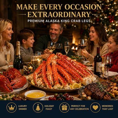 Premium Wild Caught Alaskan King Crab Legs | Fully Cooked & Flash Frozen