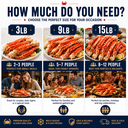 Premium Wild Caught Alaskan King Crab Legs | Fully Cooked & Flash Frozen