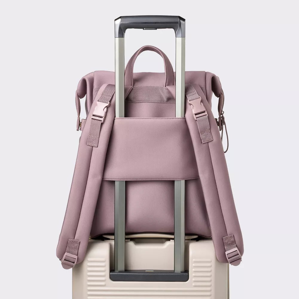 Multi-Carry Boxy Hybrid Diaper Backpack with Trolley Sleeve