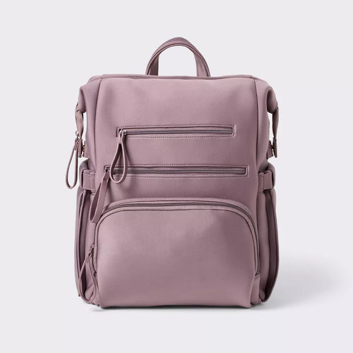 Multi-Carry Boxy Hybrid Diaper Backpack with Trolley Sleeve
