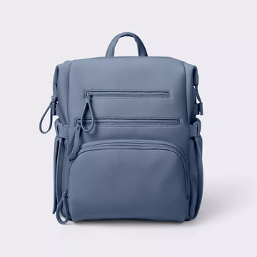 Multi-Carry Boxy Hybrid Diaper Backpack with Trolley Sleeve
