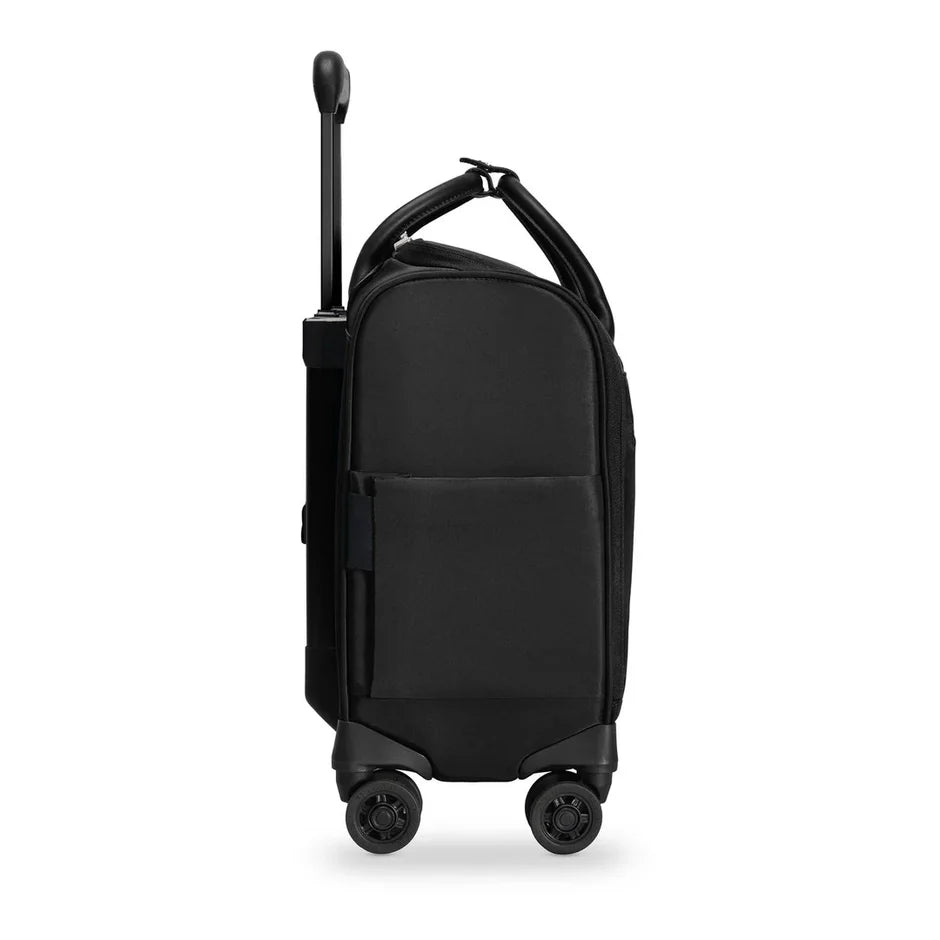 Micro Weave Nylon Under-Seat Spinner Rolling Cabin Luggage